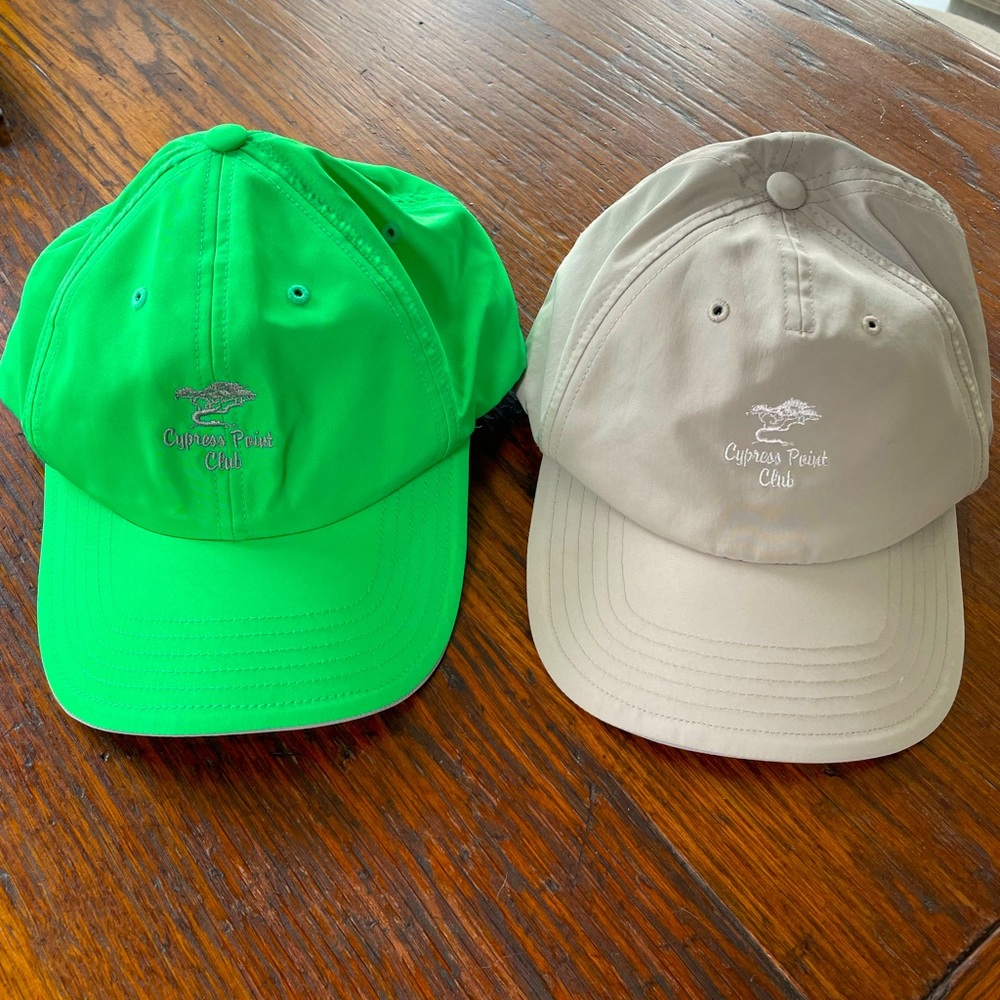 Men’s cypress point golf club cap hat lot of 2.